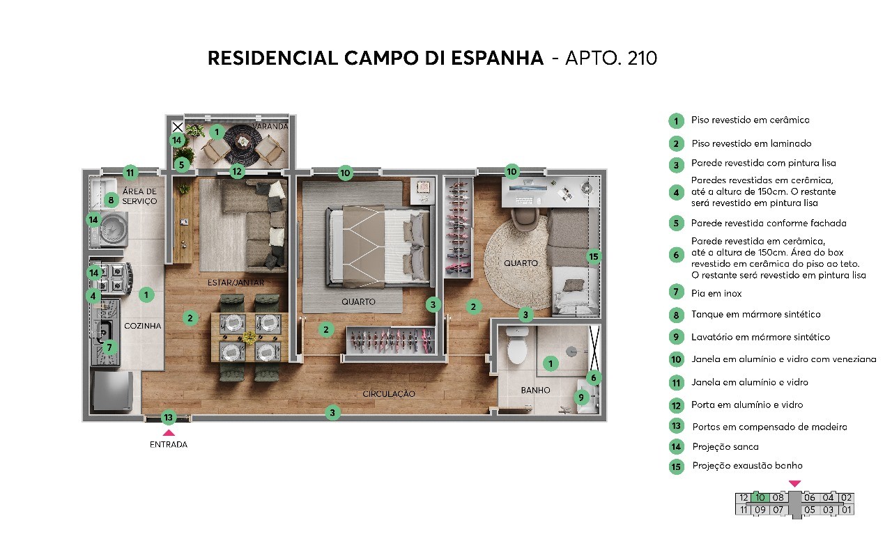 Apartamento, 2 quartos, 36 m² - Foto 15